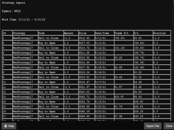 Instructions And Code For Converting Data From ThinkOrSwim to Excel Without Using An API